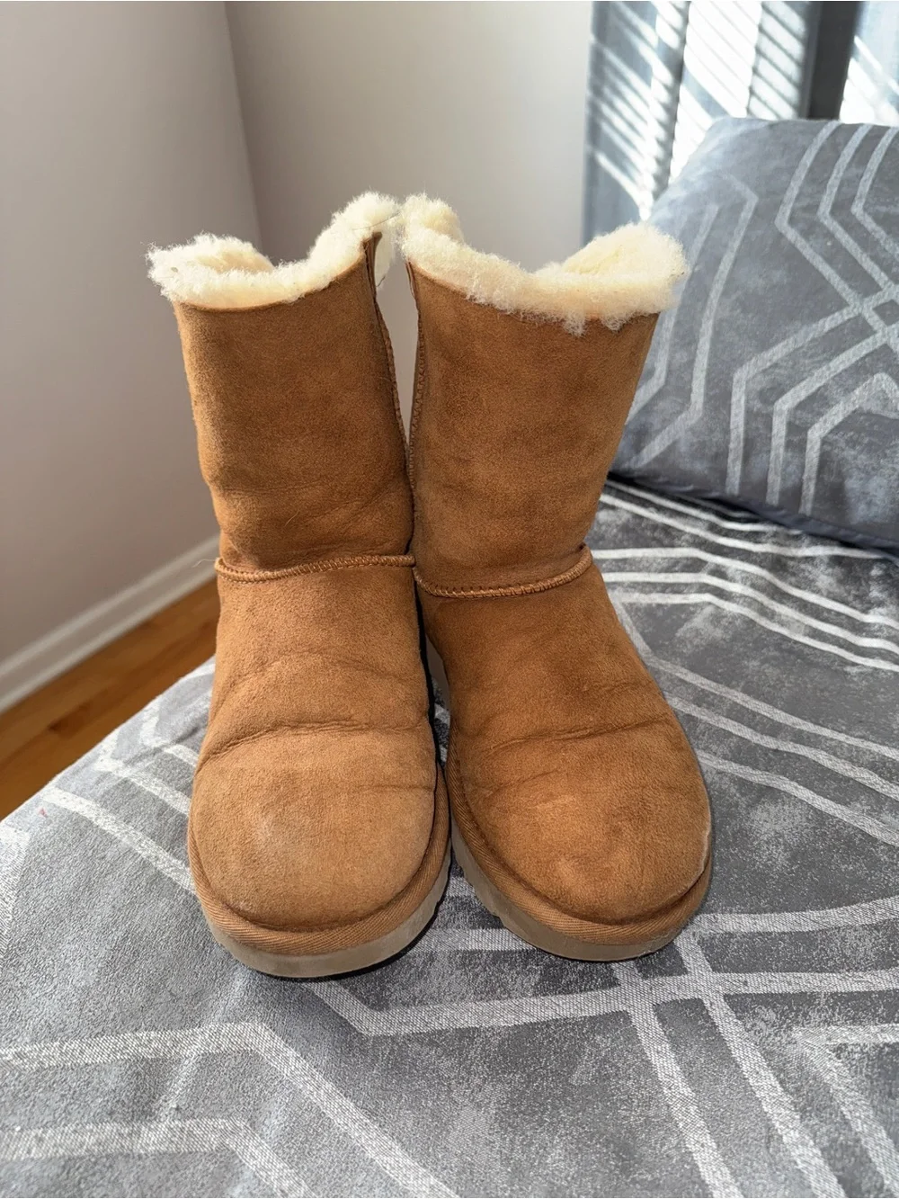 UGG Kristabelle Suede Winter Boots in Chestnut